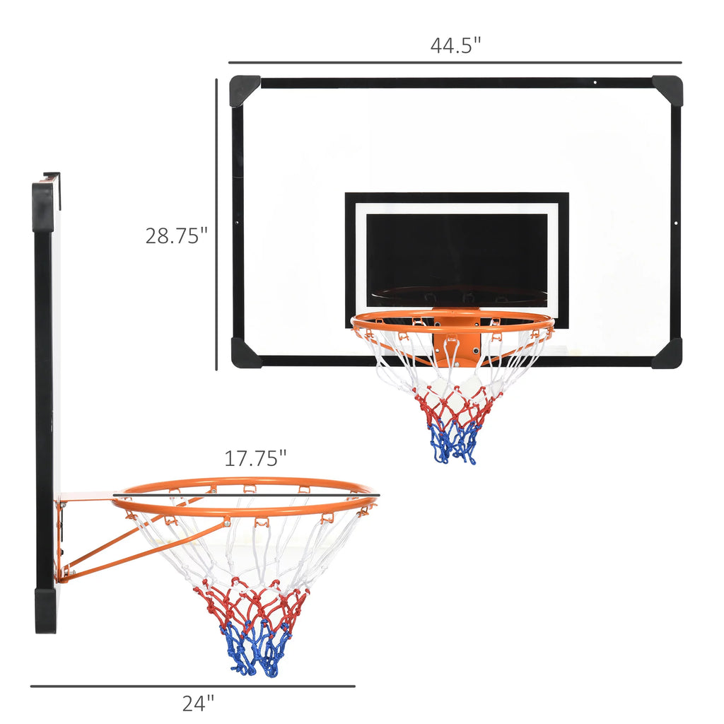 Wall Mounted Basketball Hoop with Shatter Proof Backboard G550