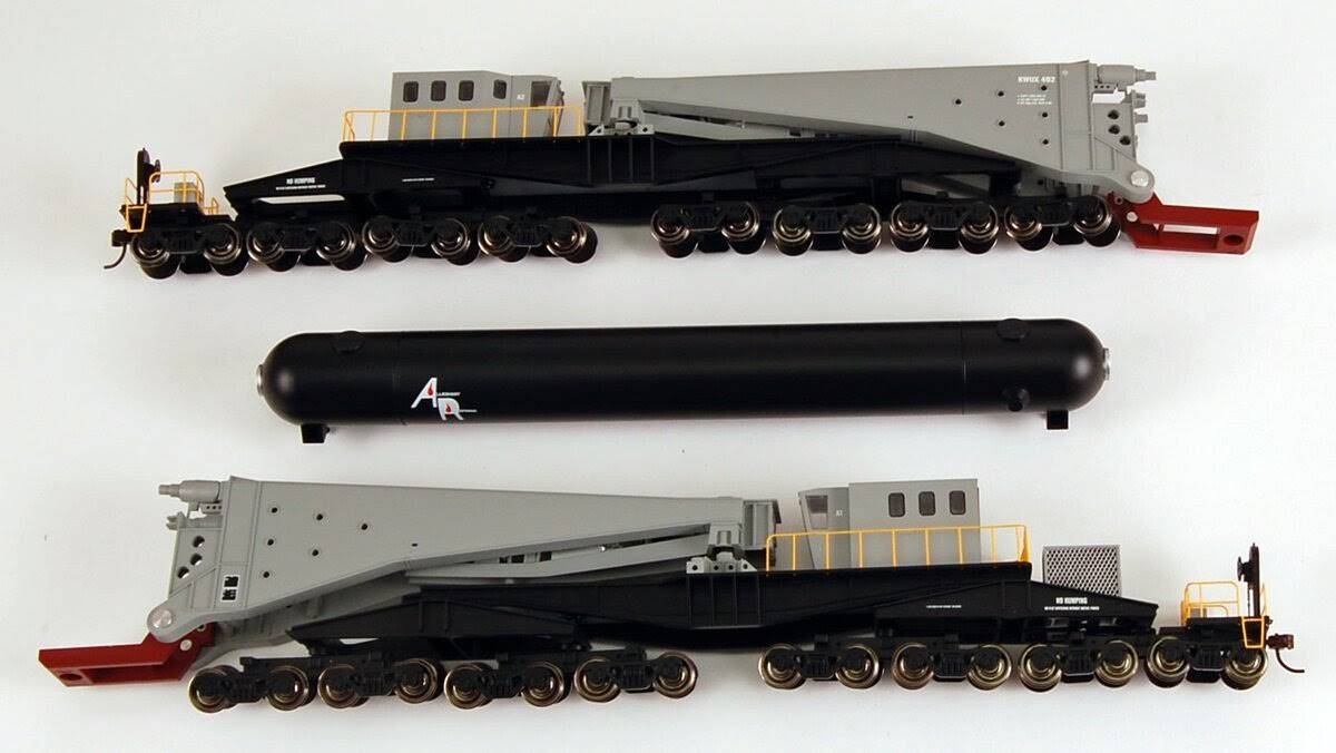 HO Schnabel Car with Load Grey & Black H53546