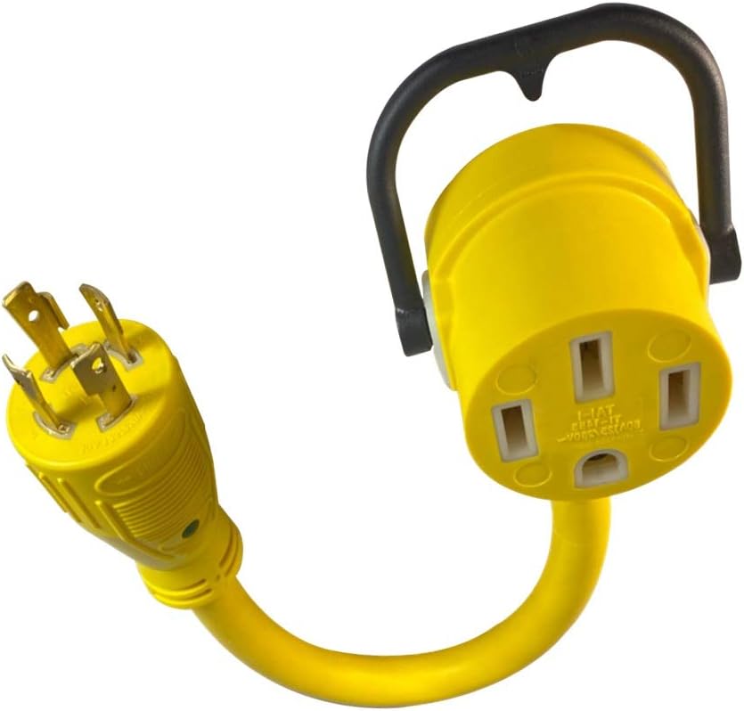 30A to 50A Generator Cord Adapter 1.5ft Pack of 2 R4949