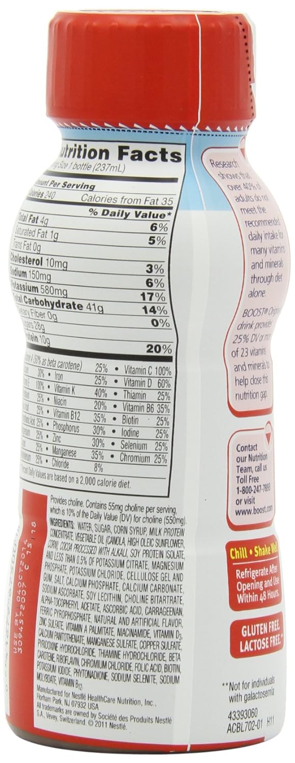 Original Rich Chocolate Nutritional Drink, 12 Count P578