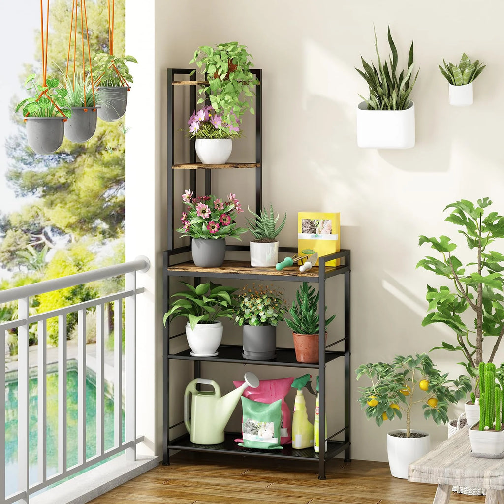 Black 5 Tier Corner Shelf W224159