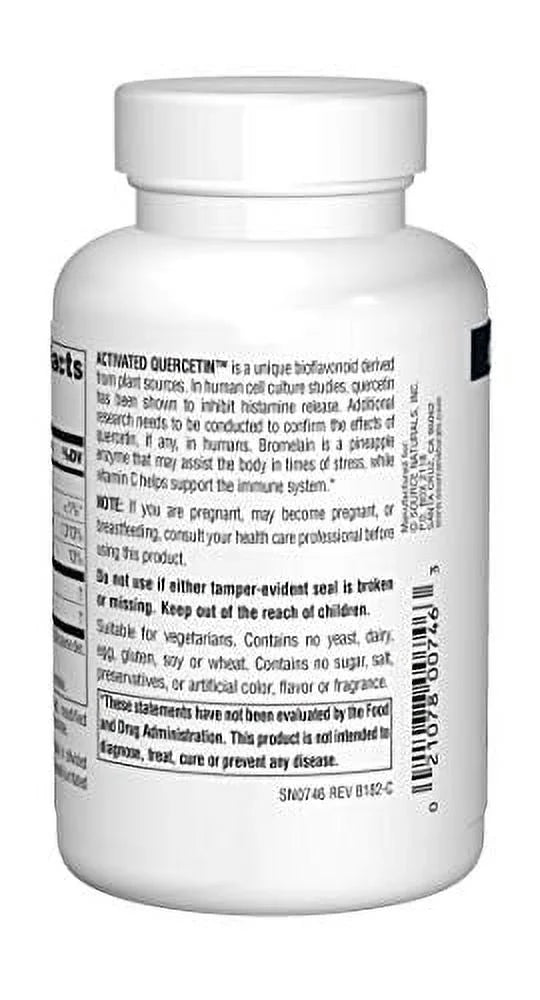 Activated Quercetin Bioflavonoid Complex, 100 Ct Y62223