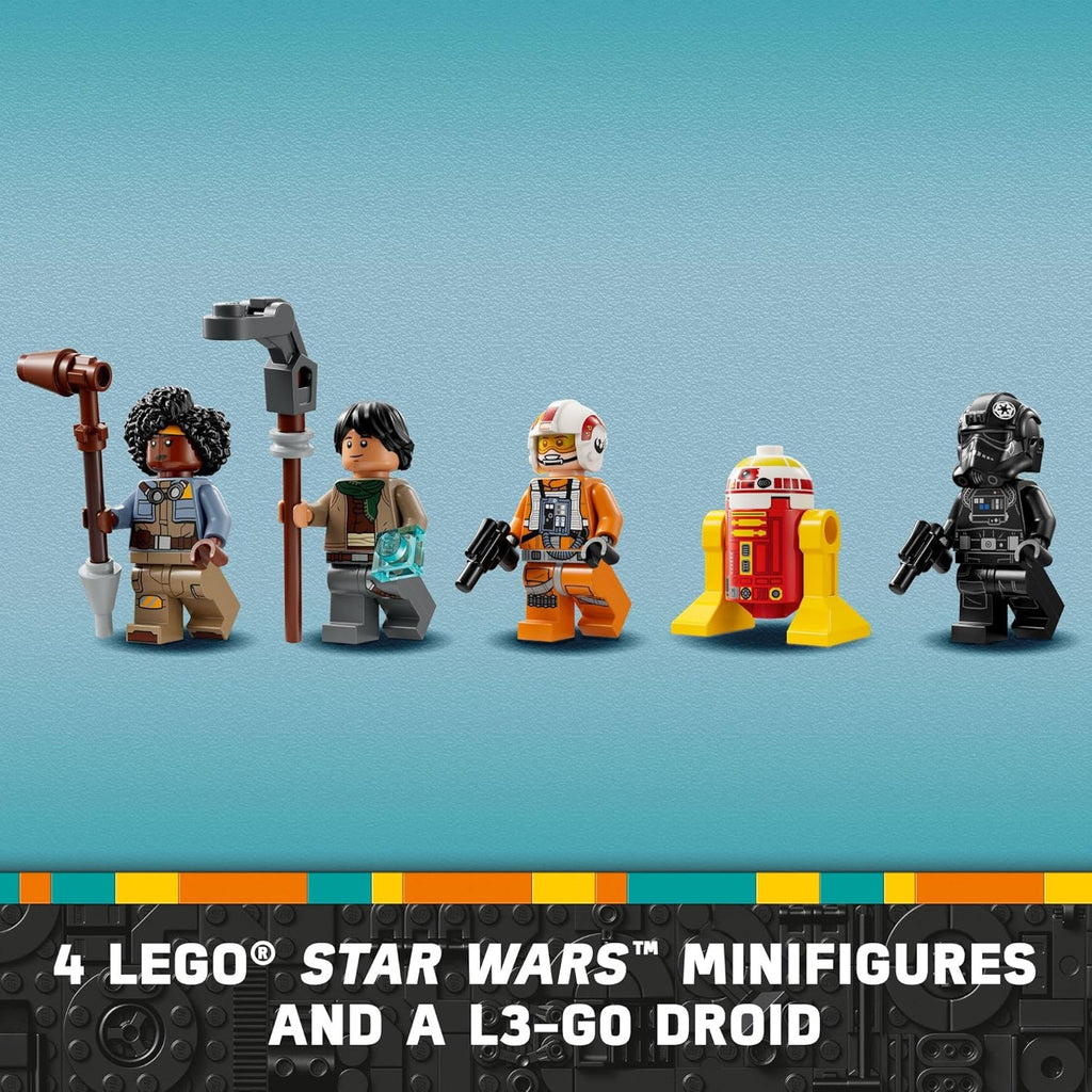 TIE Fighter & X-Wing Building Set with 4 Minifigures B50409