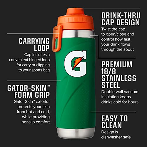 Stainless Steel Sport Bottle 26oz Double-Wall Insulation Green S826183