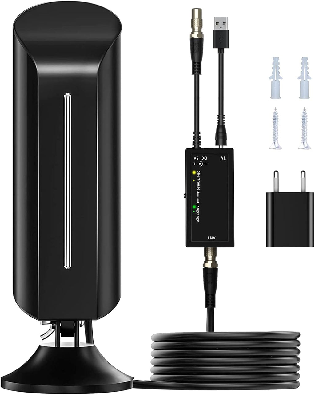 Outdoor HD Digital TV Antenna with 32.8ft Coaxial Cable S387513