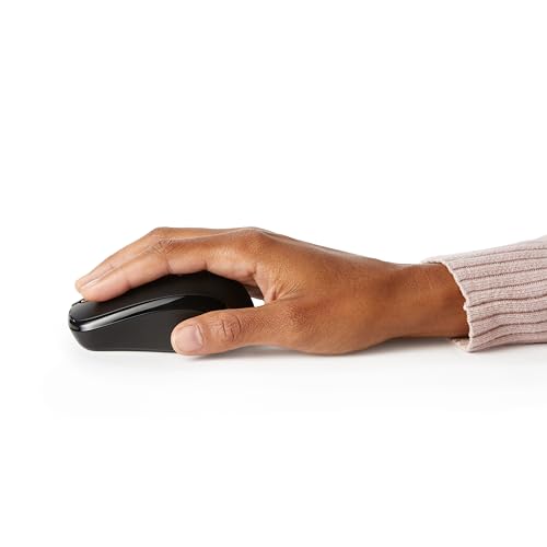 Black Wireless Optical Computer Mouse with USB Nano Receiver E8031