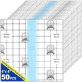 50 Pieces Waterproof Transparent Film Dressing 6 X 6" Bandages B255