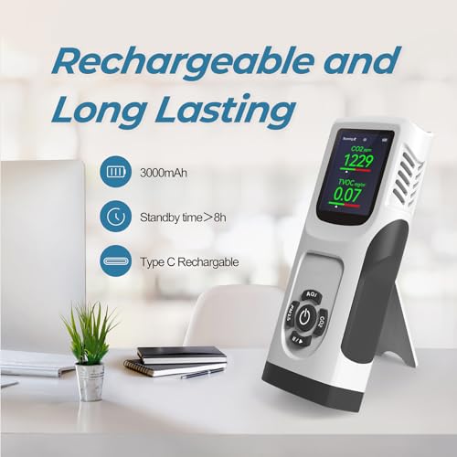 3000mAh Air Quality Monitor with LED Screen I11593