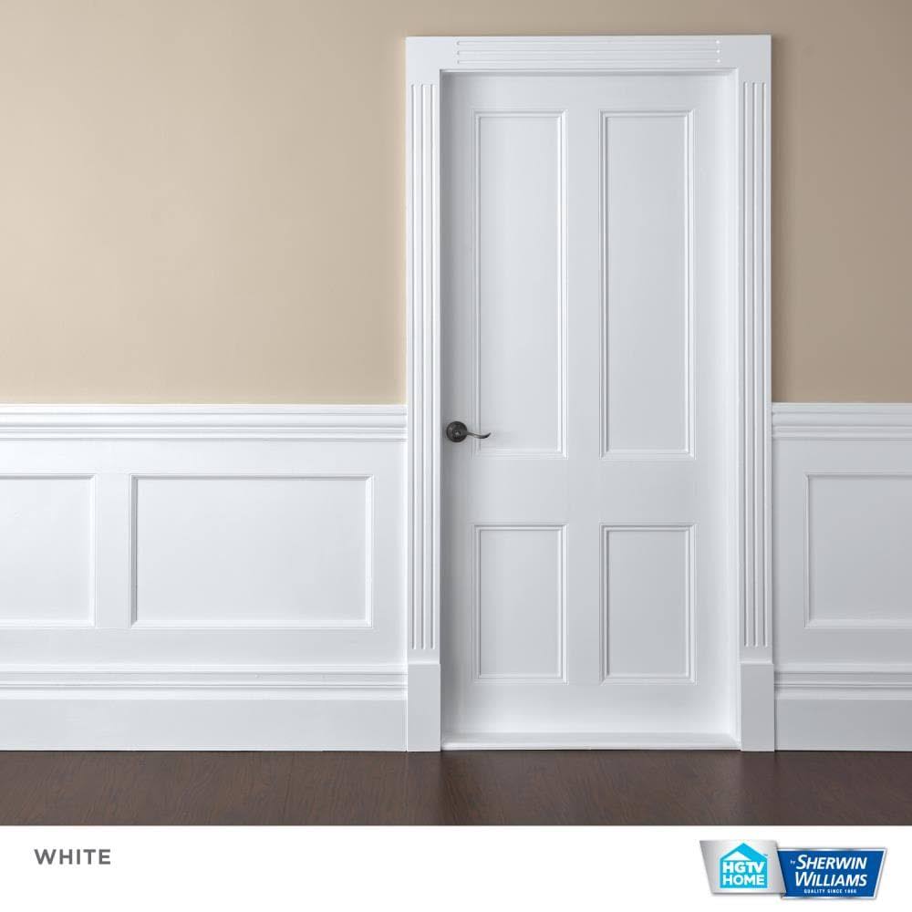 Extra White Water-Based Door and Trim Paint (5-Gallon) F94113