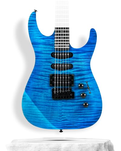 Black Solid Body Electric Guitar with 24 Frets R5356