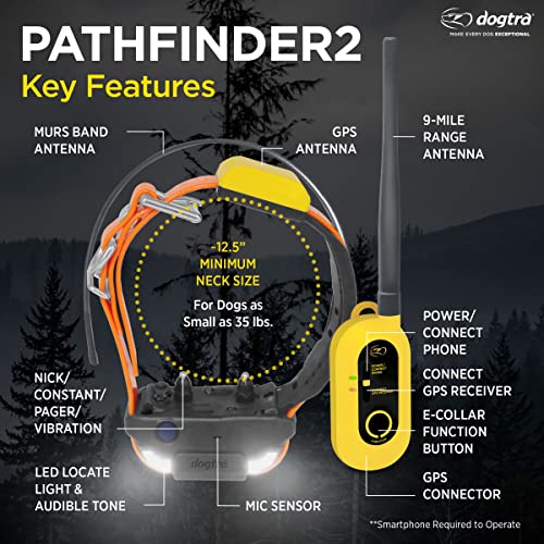 GPS Dog Training Collar with Remote, 9 Mile Range, Tracking D6931