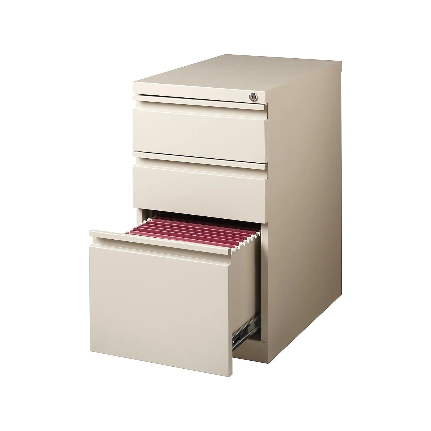 3-Drawer Mobile Pedestal File Cabinet Putty Q2655