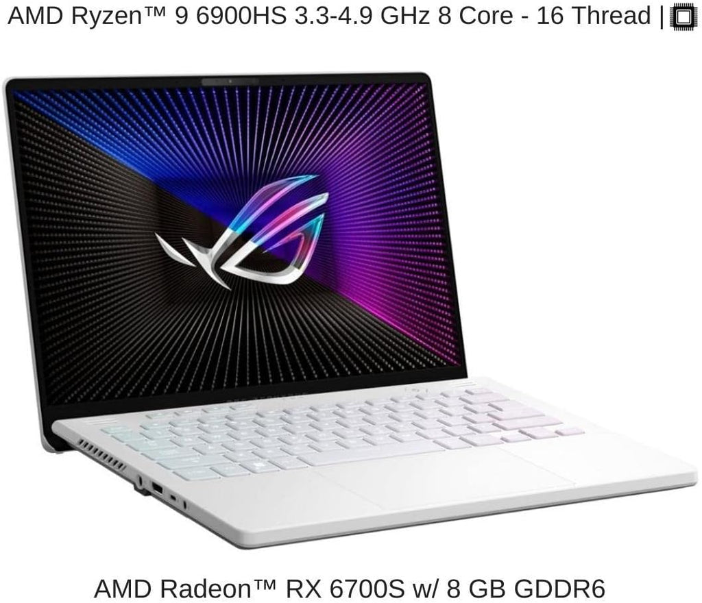 14" QHD Gaming Laptop, AMD Ryzen 9, 32GB DDR4, 2TB SSD, Windows 11 Home, White G215
