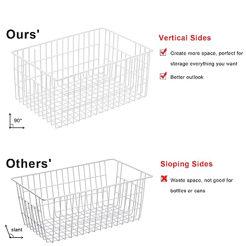 Set of 6 Wire Freezer Organizer Baskets E842048