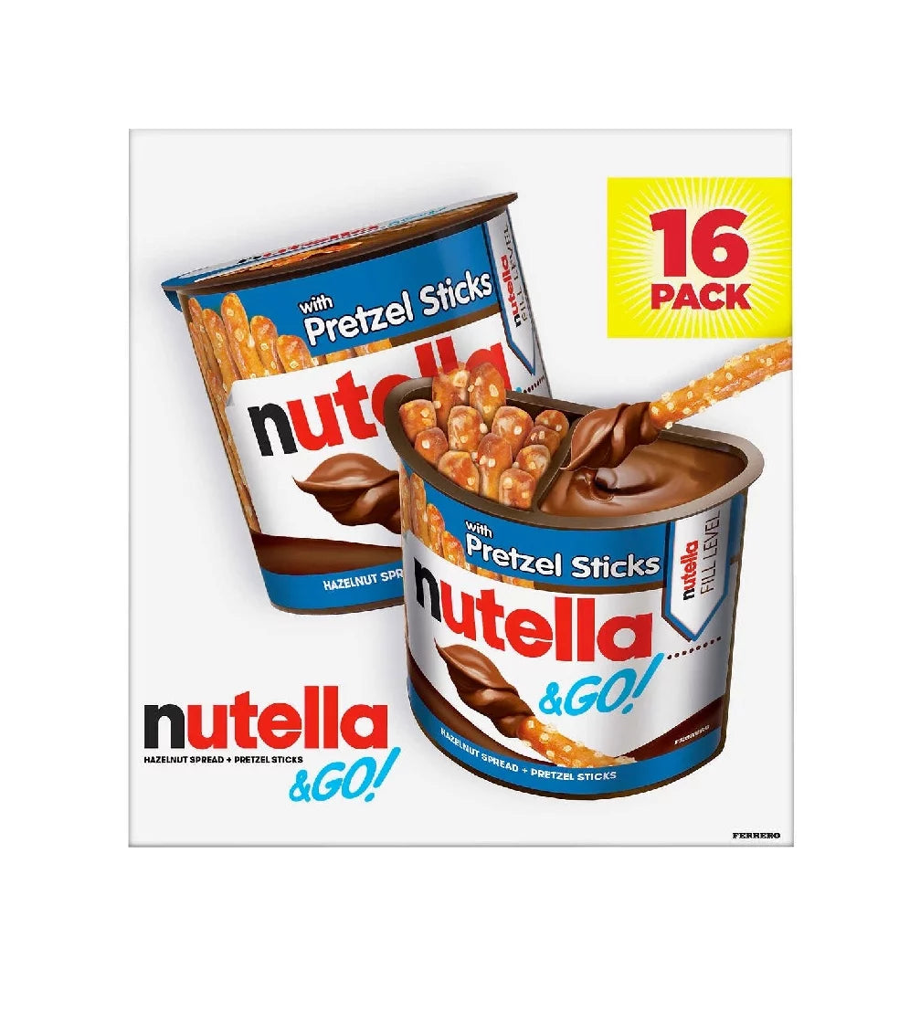 Hazelnut Spread with Pretzel Sticks, 1.9 oz, 16 ct Z191