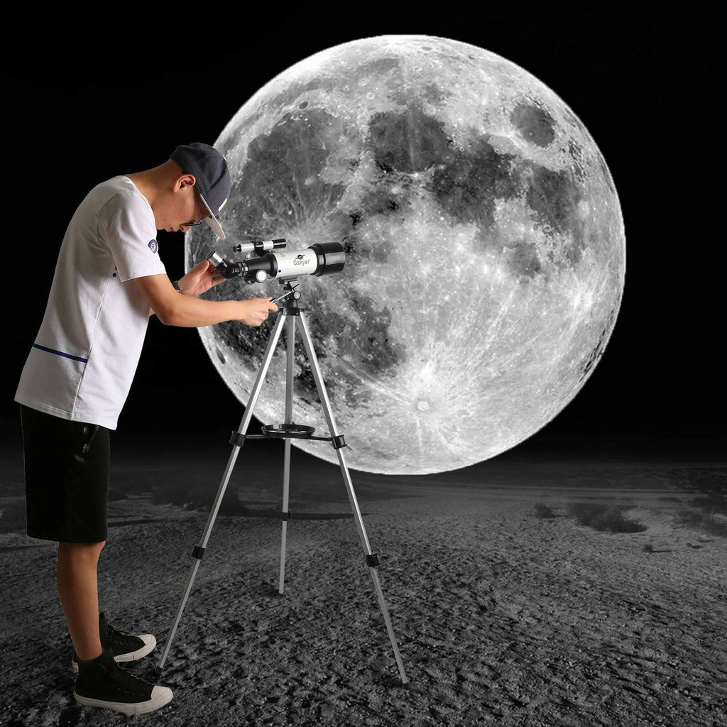 70mm Aperture 400mm AZ Mount Refractor Telescope O352