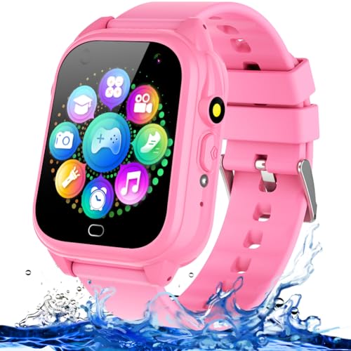 Kids Waterproof Smart Watch with 26 Games Camera 1.44" Touchscreen M61264