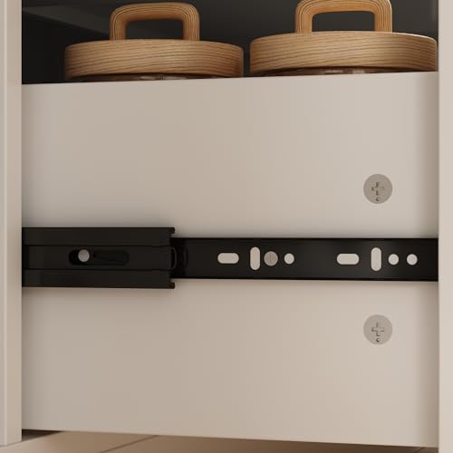 White 78.7" Tall Acrylic Curio Cabinet with 5-Tier Shelf & 3 Drawer N980688