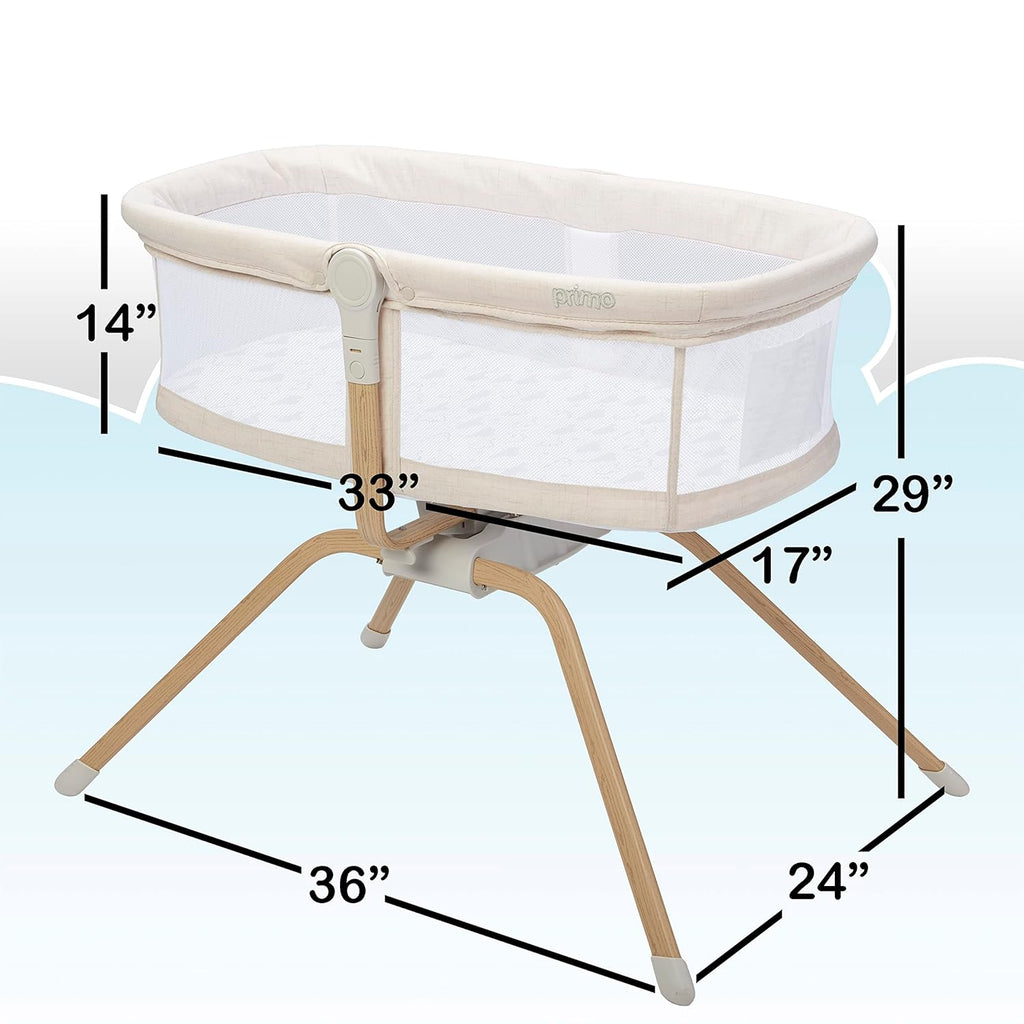 Portable Folding Baby Bassinet with Removable Canopy, Travel Bag, and Mattress Z3877