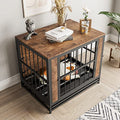 Metal and Wooden Dog Crate with 3 Doors I865196