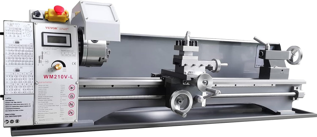 8.3'' x 29.5'' Precision Benchtop Metal Lathe with Tool Box W490