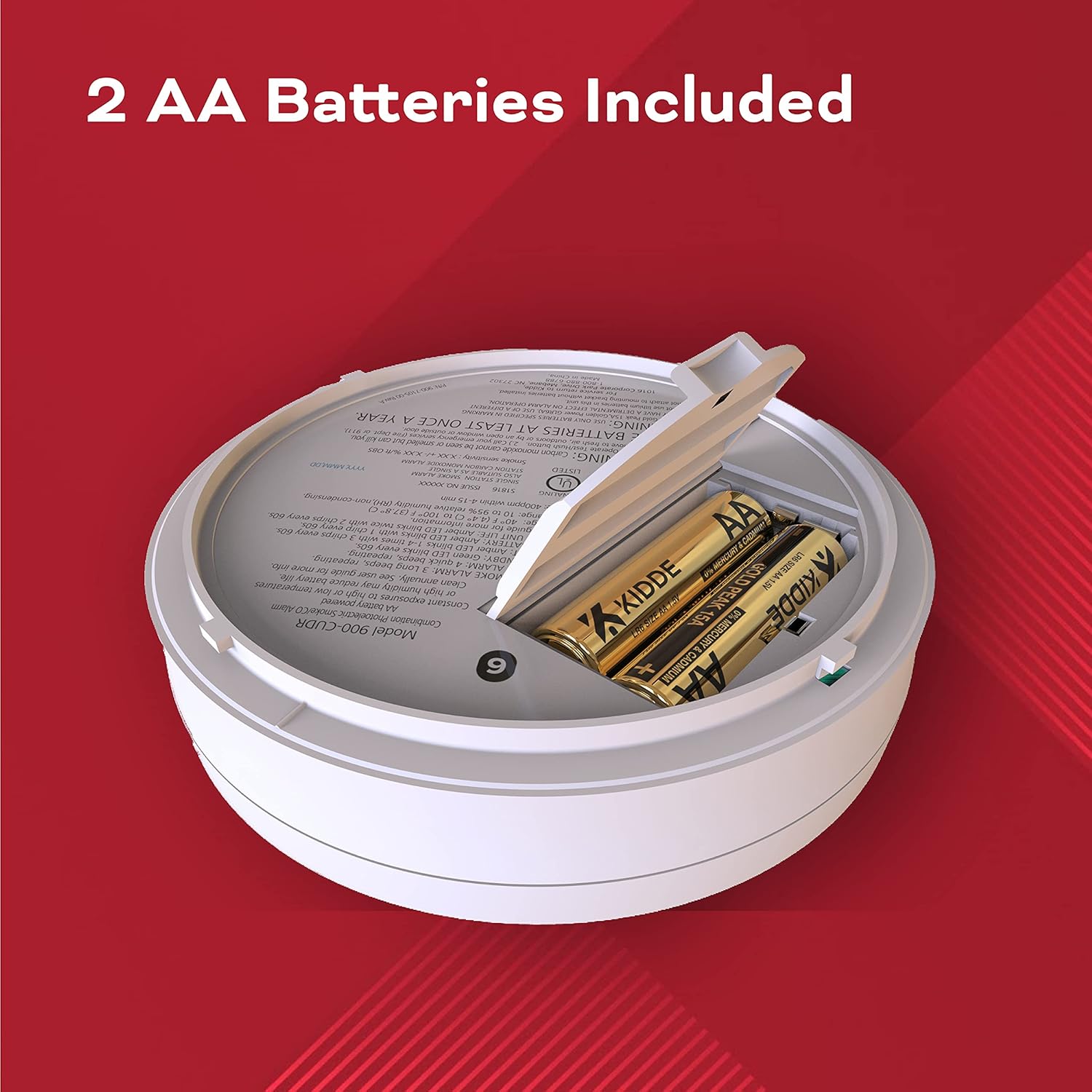 2 Pack Smoke Carbon Monoxide Fire Detectors K655