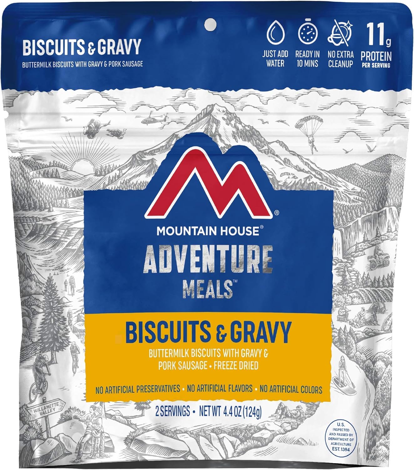 Freeze Dried Scrambled Eggs with Bacon, 2 Servings Q1284