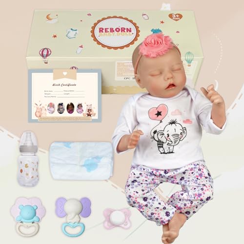 17-Inch Full Vinyl Reborn Baby Doll with Feeding Kit X623