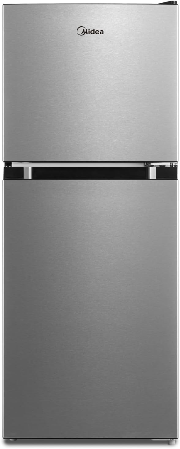 4.5 Cu Ft Double Door Stainless Steel Compact Refrigerator J1637