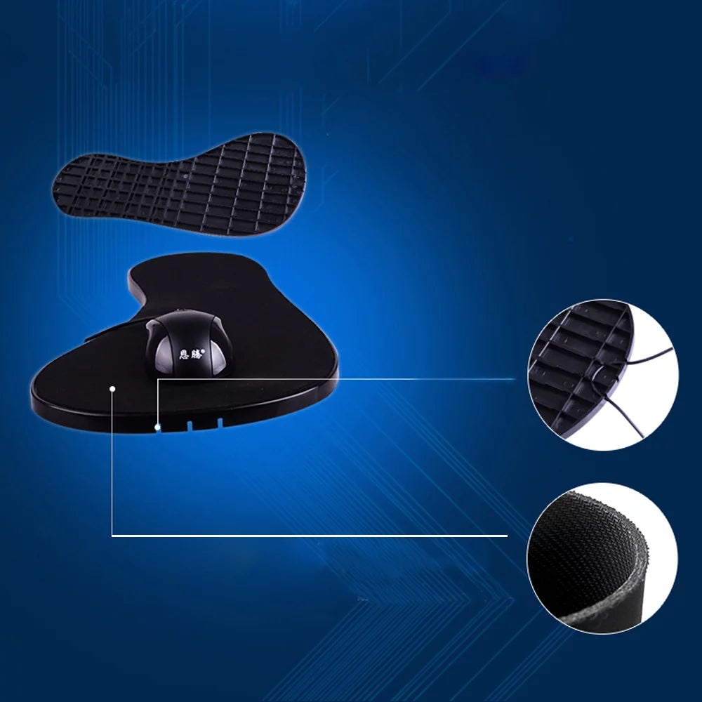 Adjustable Laptop Holder Keyboard Mount with USB Fan and Mouse Mat W683533