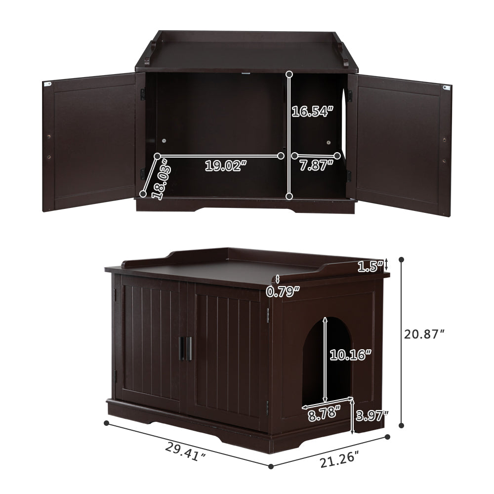 Cat Litter Box Enclosure with Vent Holes B6525
