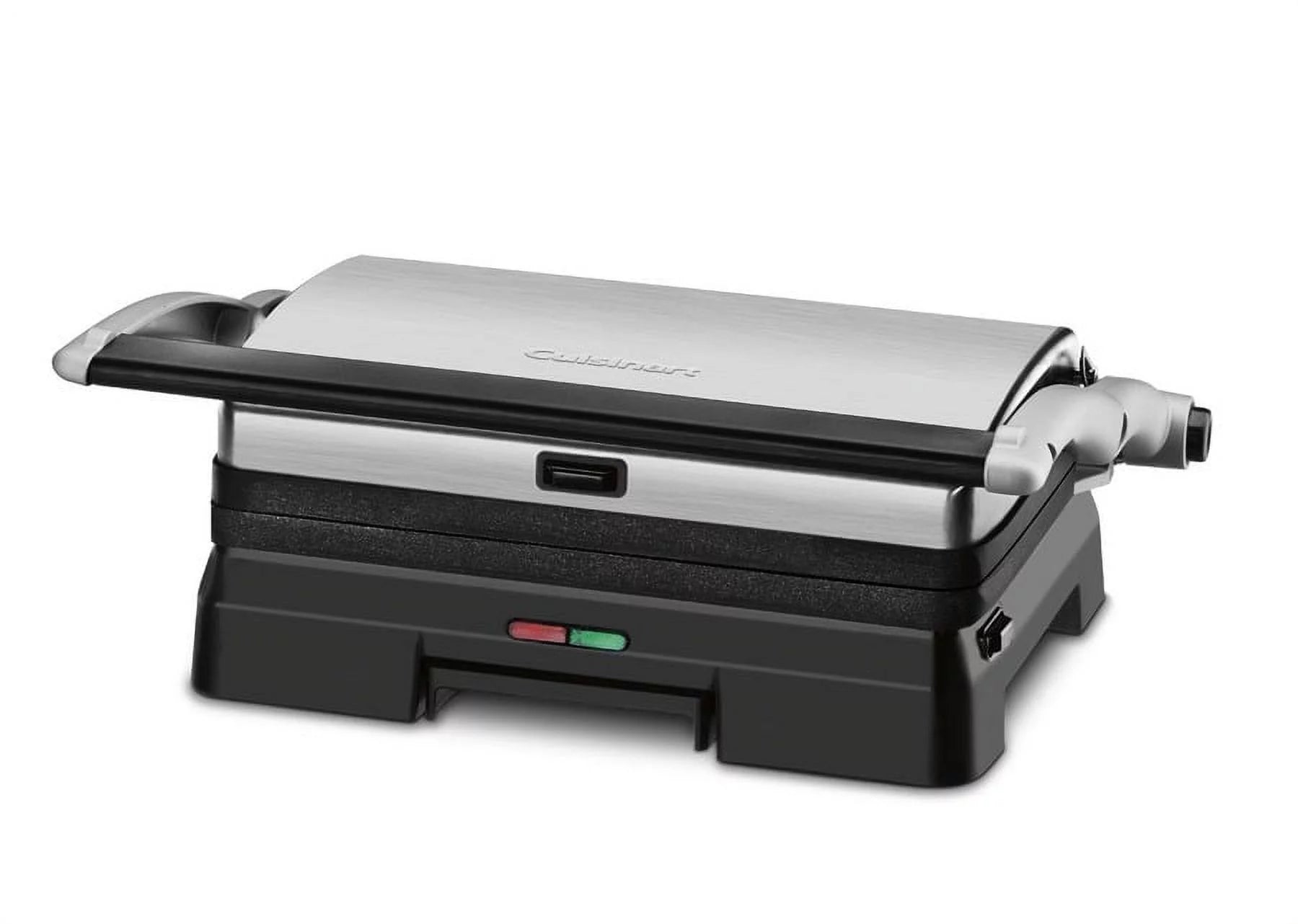 Electric Griddler Grill and Panini Press with Dishwasher Safe Plates E876