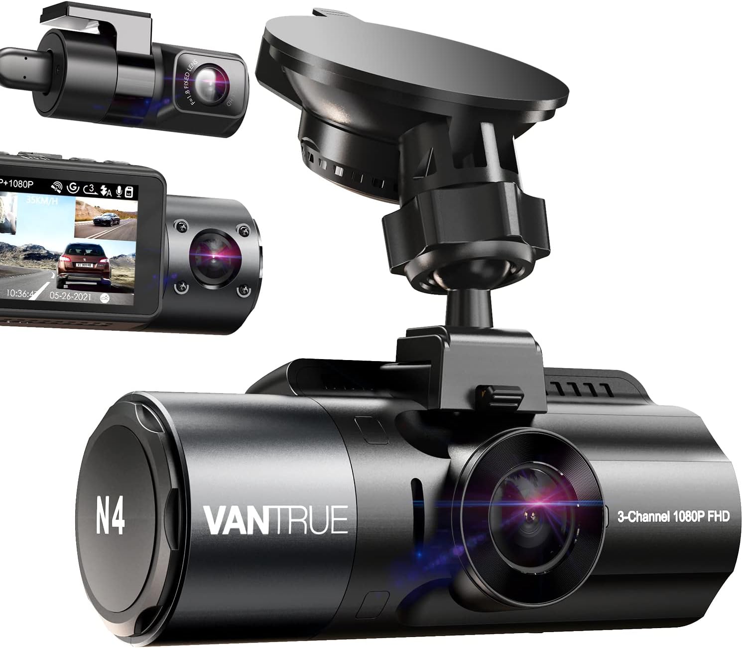 3 Channel 4K Dash Cam I3986