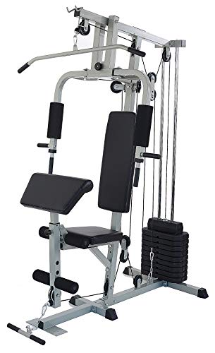 Home Gym System Workout Station with 380LB of Resistance, 125LB - 145LB Weight Stack E61992