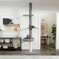 88 to 106-in 3 Level Floor to Ceiling Heavy Duty Cat Tower S285359