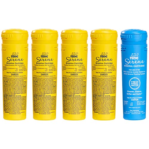 Mineral Replacement Cartridge + 4 Bromine Cartridges for Hot Tubs R164936