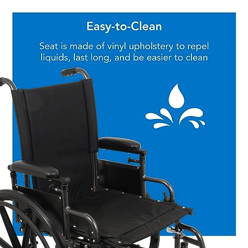 20" x 16" Height Adjustable Wheelchair with Elevating Leg Rest I2467