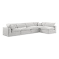 Cream Velvet Modular Sectional Z262