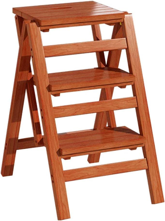 Wooden Folding 3 Step Ladder Stool X298397