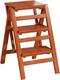Wooden Folding 3 Step Ladder Stool X298397