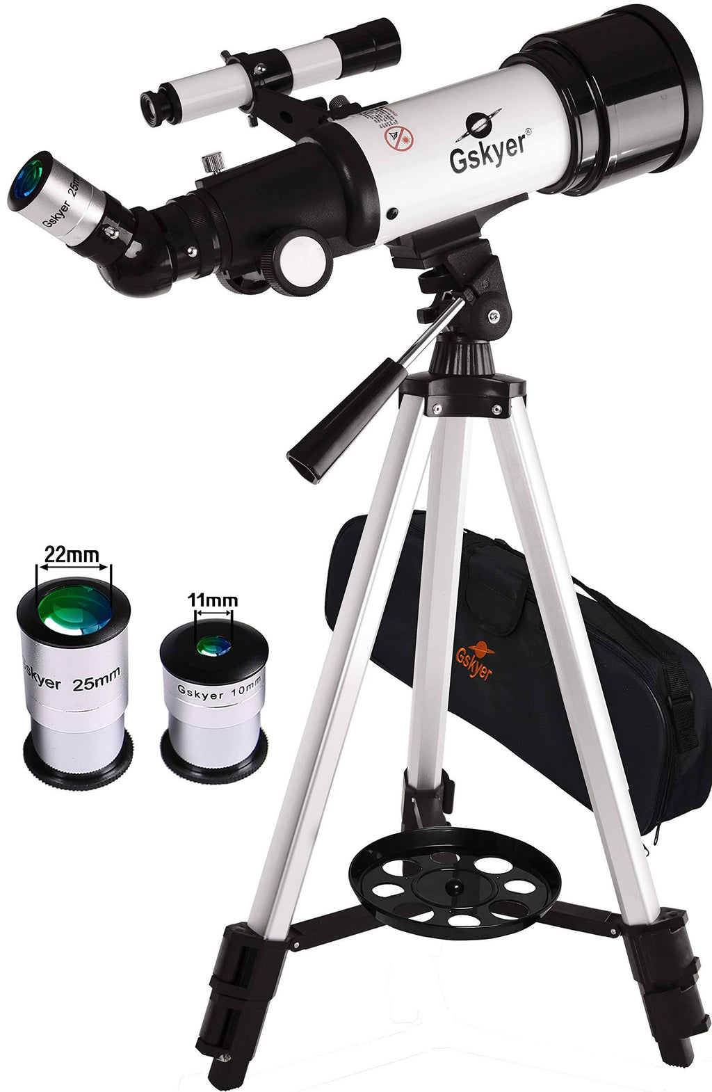 70mm Aperture 400mm AZ Mount Refractor Telescope O352