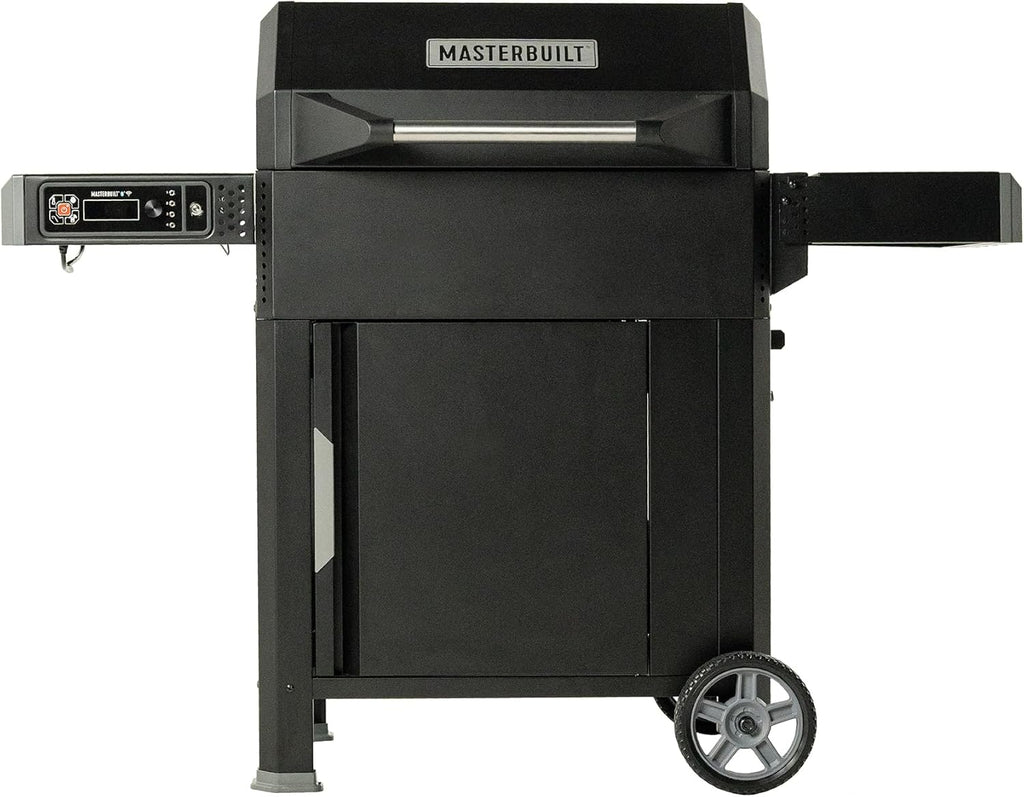 Black Digital Charcoal Grill and Smoker Combo D31526