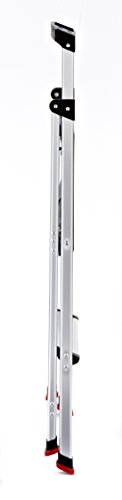 3-Step Lightweight Aluminum Folding Step Ladder with Project Tray, Gray T691
