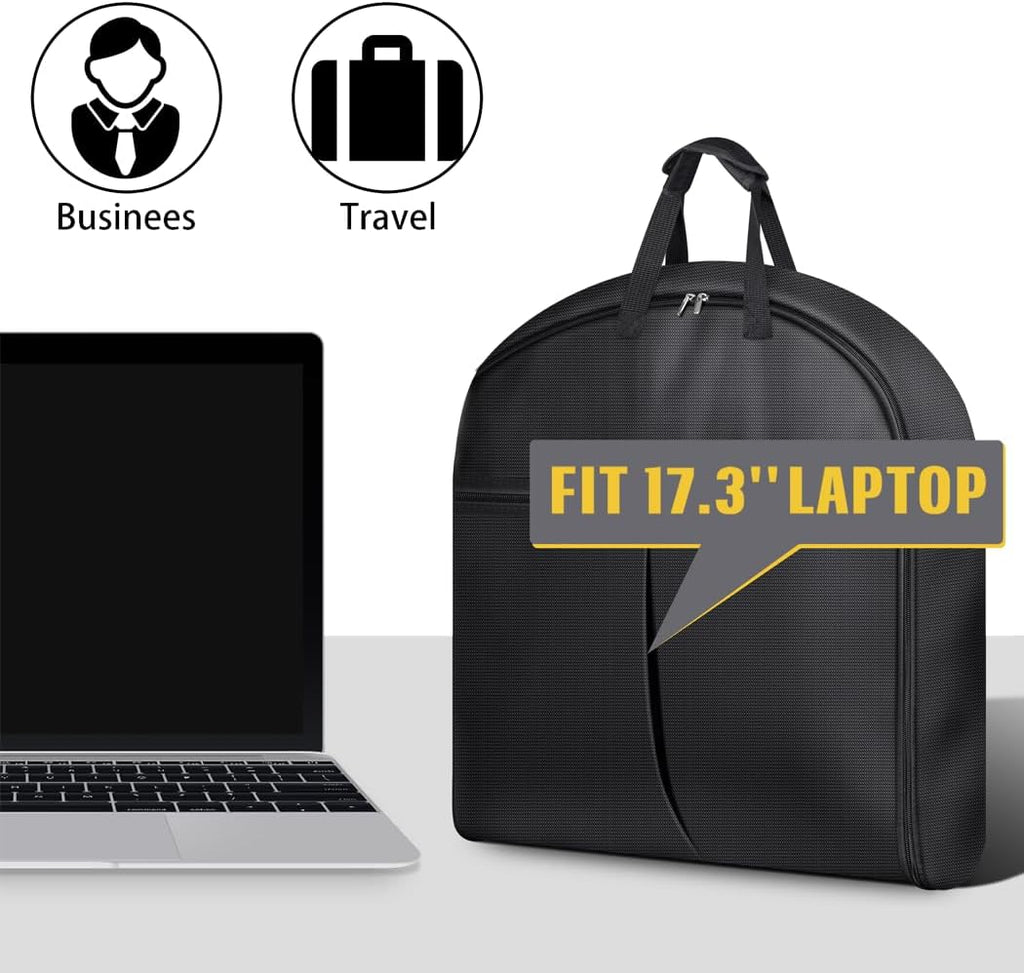 Black 43’’ Heavy Duty Waterproof Convertible 2 in 1 Garment Duffle Bag L3630