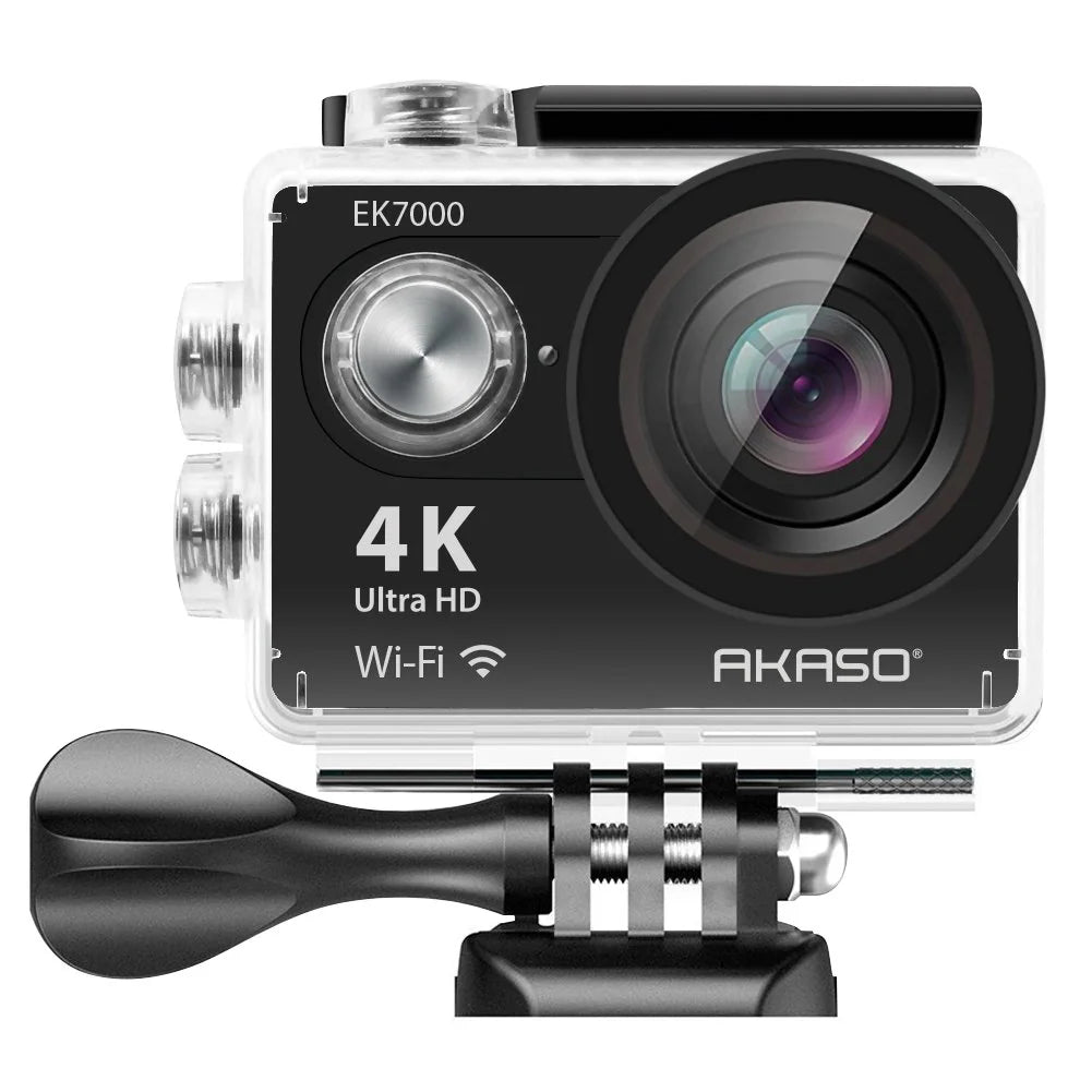 Black 4K Ultra HD 12MP Waterproof Action Camera F10851