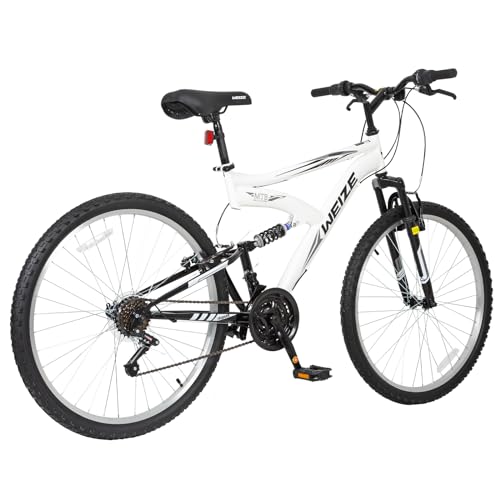 26 27.5 inch 18-Speed High-Carbon Steel Dual Full Suspension Mountain Bike B40962