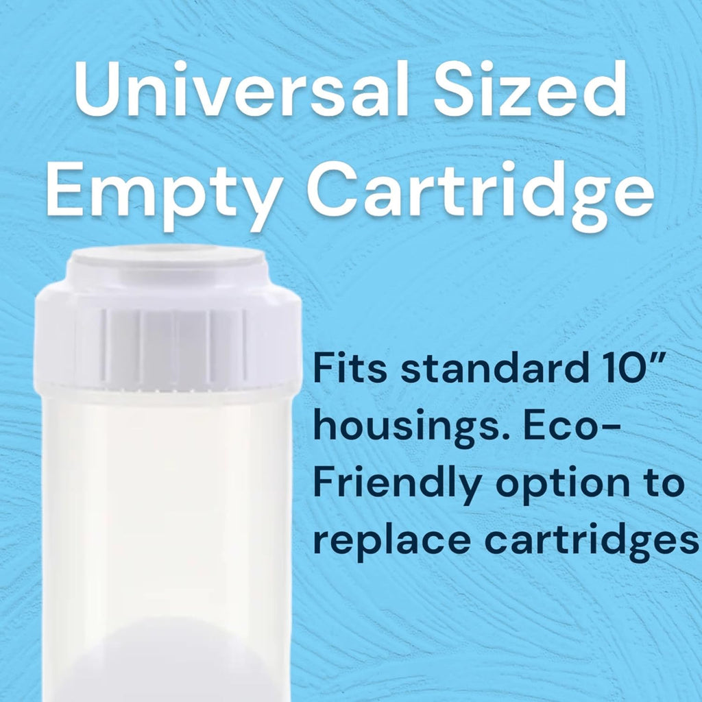 2 Pack Clear Standard Size Water Filter Cartridge 2.5 x 10 M1583