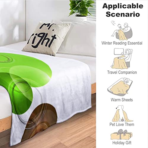 Reversible Fluffy Plush Fleece Blanket 60x80 Inches O5598