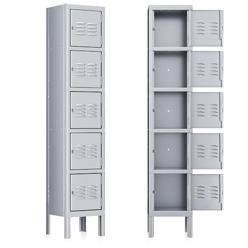 3-Tier Steel Locker 3 Doors Grey W334