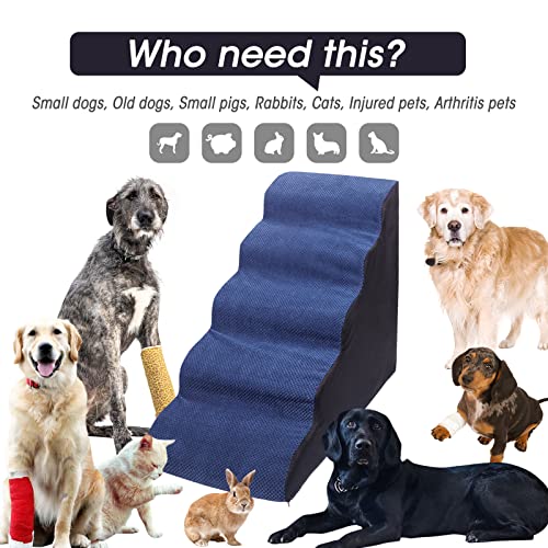 Chocolate Brown 5 Tier Non-Slip Pet Stairs R73319